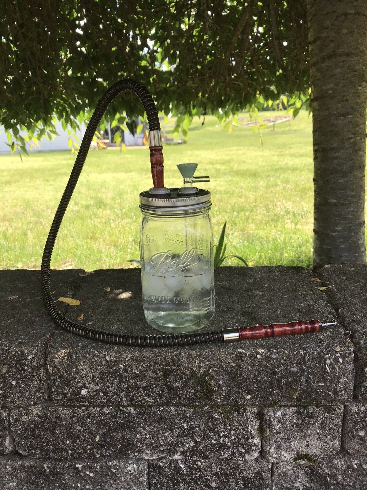 DIY Mason Jar Hookah Kit Bong Water Pipe Bubbler Tobacco NO JAR INCLUDED 32oz