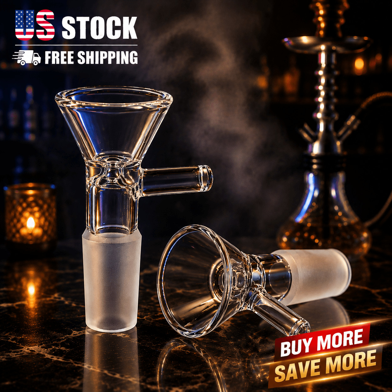 10 Pack 14mm Male Glass Bowl Slide Replacement for Bong Water Pipe USA Stock