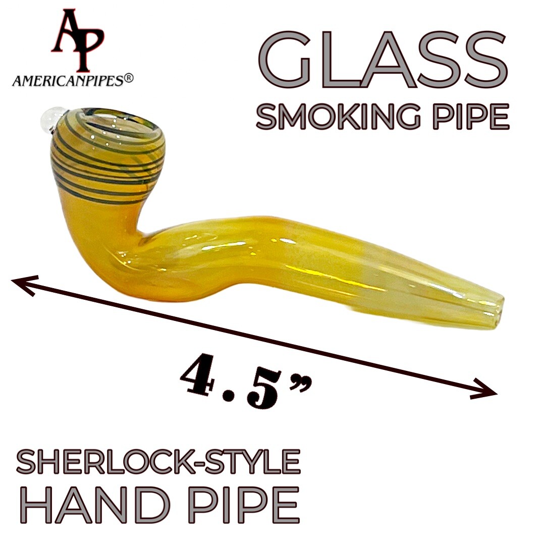 INHALE®️4.5&Prime; HIGH QUALITY BOROSILICATE GLASS HAND SMOKING PIPE (TMP31)