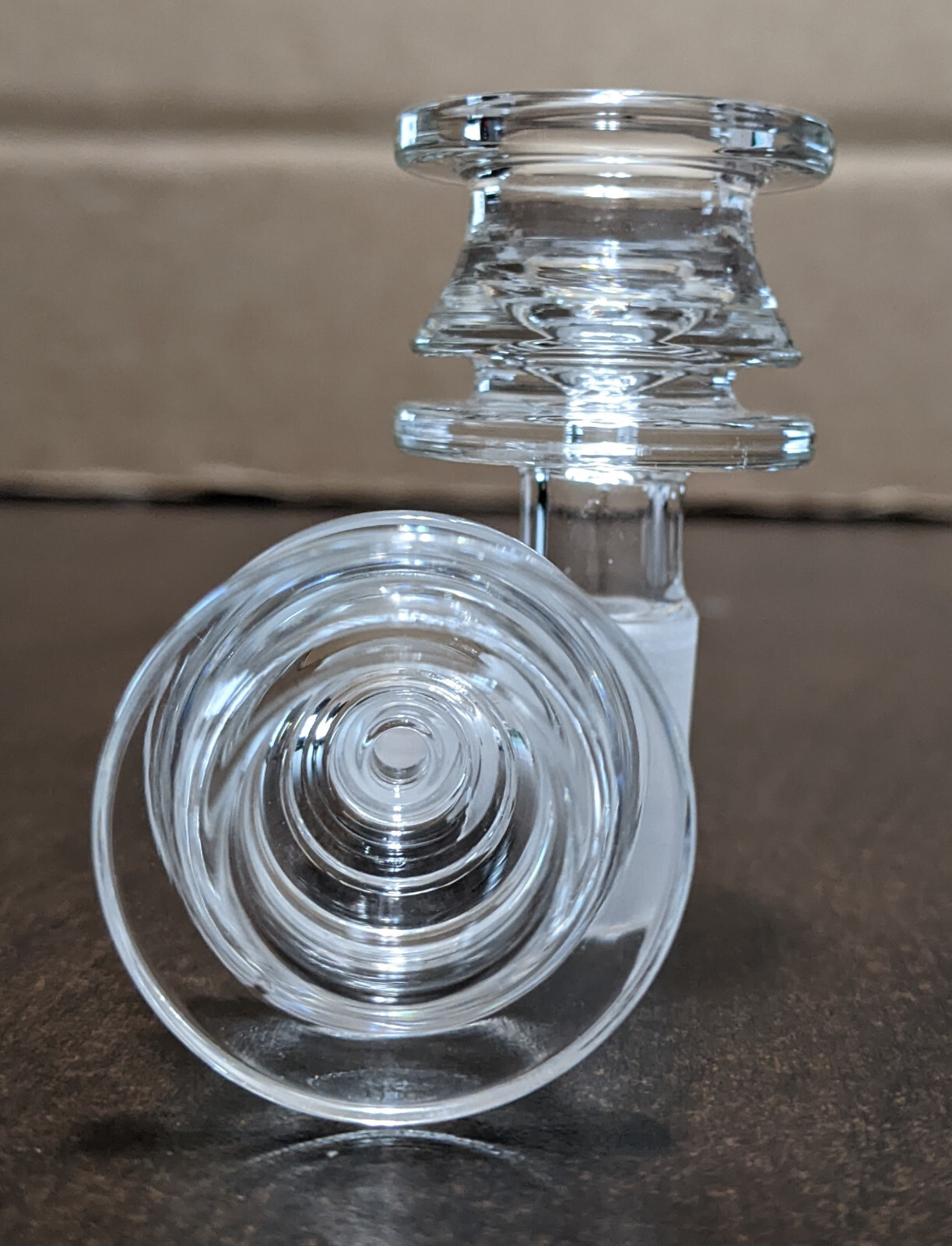14mm Glass Ridged Grip Slide BOWL Male for Glass Water Pipe Bong (1 – ONE)