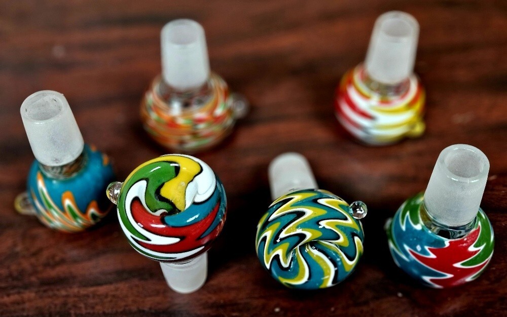 3 Pcs. Lot -19mm Custom Made Zig Zag Design Bowls + 5 round screens Free