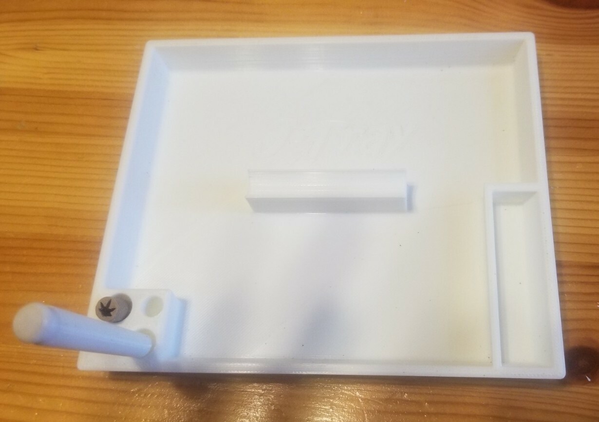 Rolling Tray with tool holder and stem separator box
