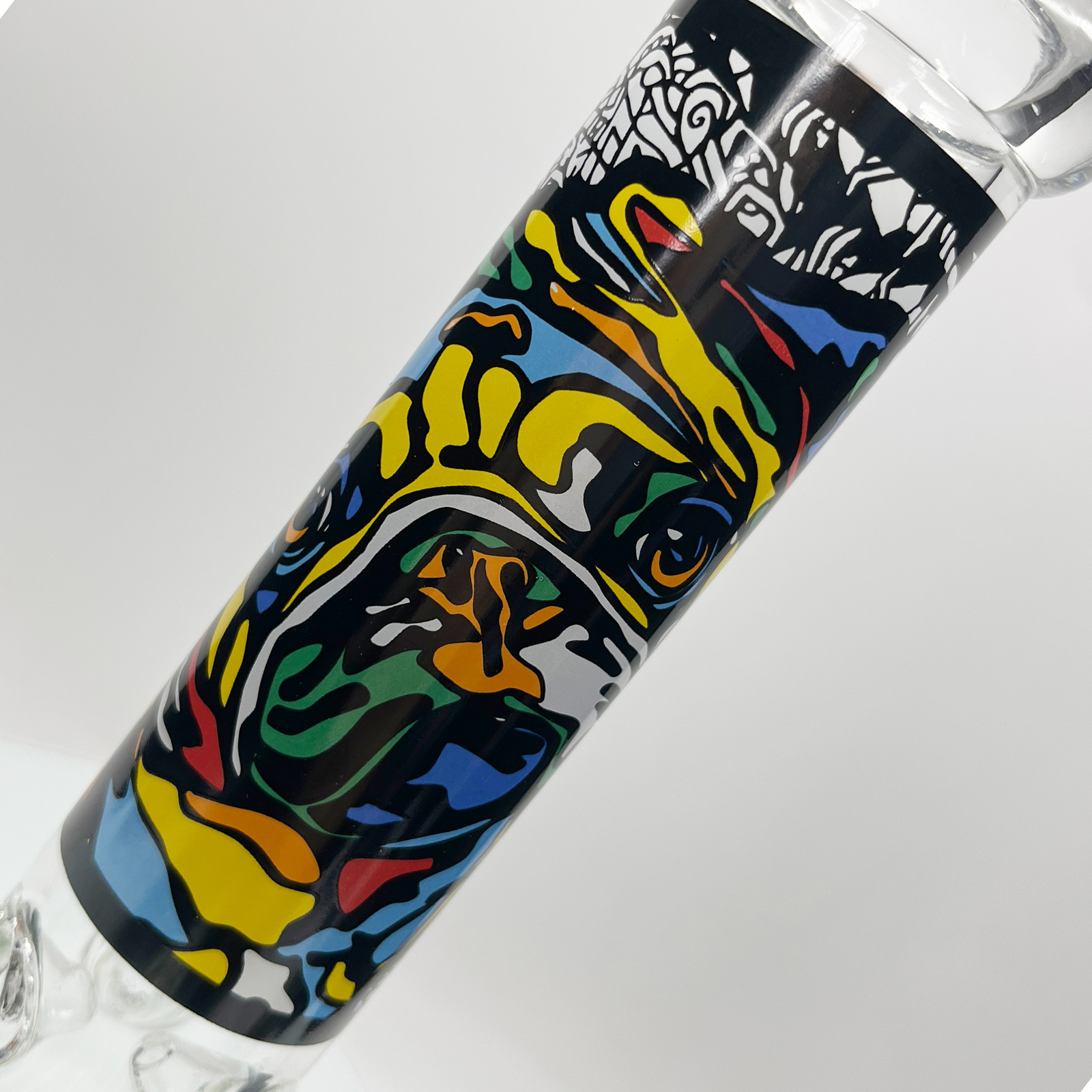 10 »Animal unique Design Glass Beaker Bong Water pipe Smoke Bowl 14MM Dog icon
