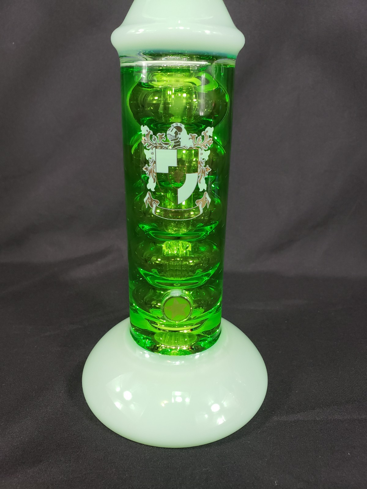 11&Prime; PHOENIX STAR GLYCERIN FREEZABLE COIL STRAIGHT BONG 2 Bowls