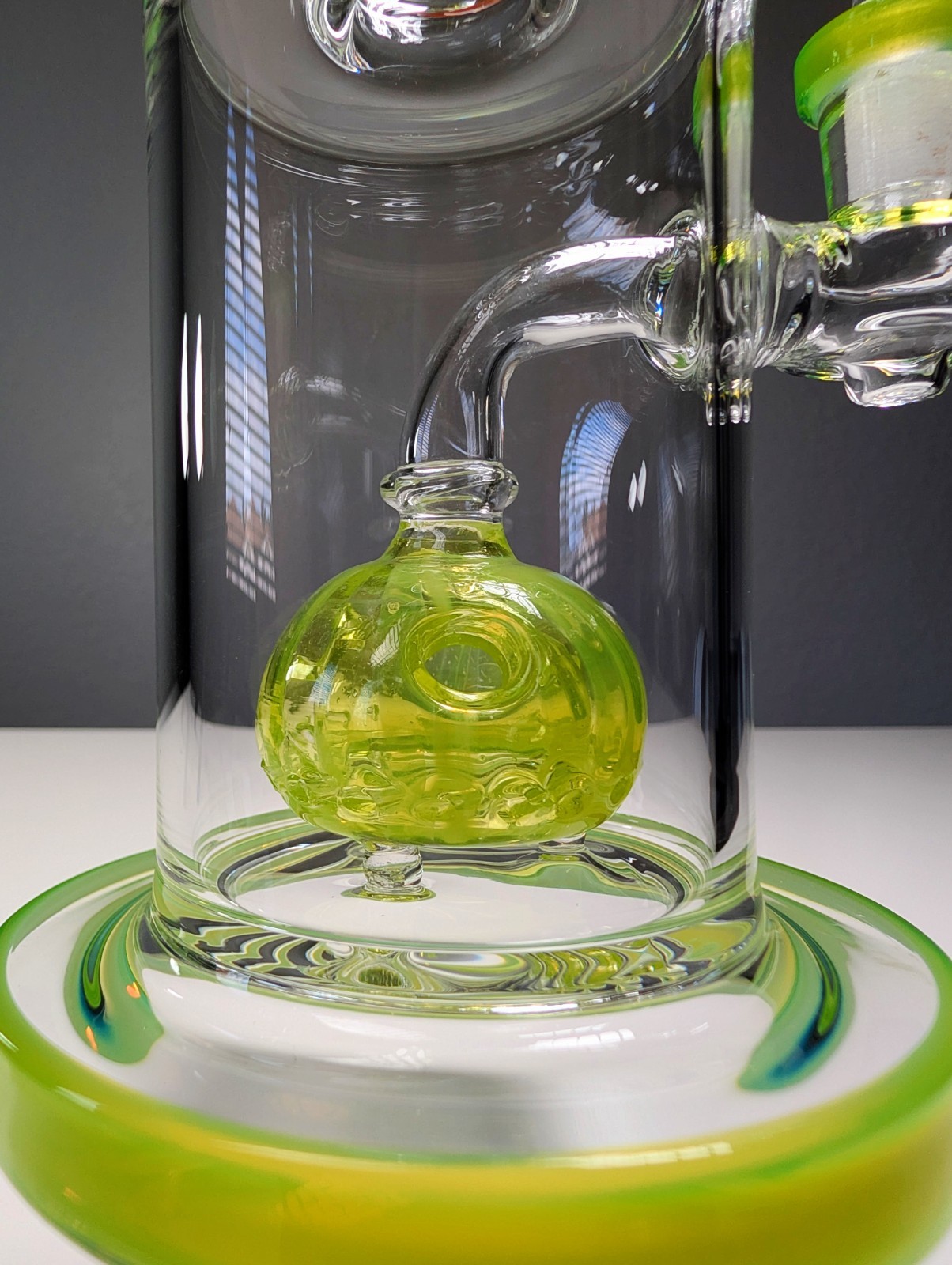 9.5&Prime; Slime Green Premium Quality Tobacco Smoking Water Pipe Hookah Bubbler Bong