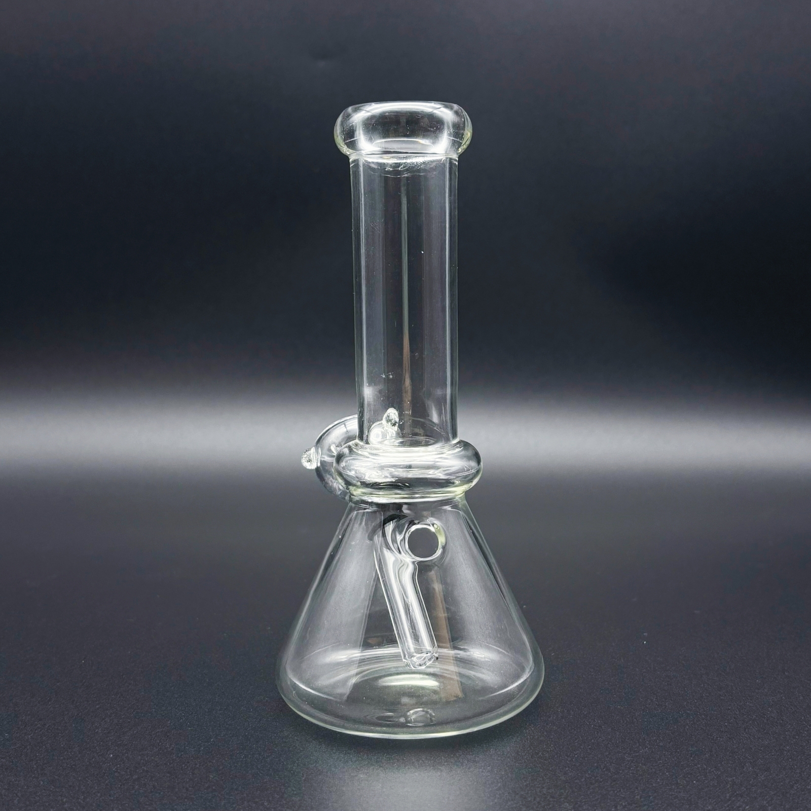 Clear 6&Prime; Classic Hookah Water Pipe Bong Tobacco Smoking Beaker Base w/ Carb Hole