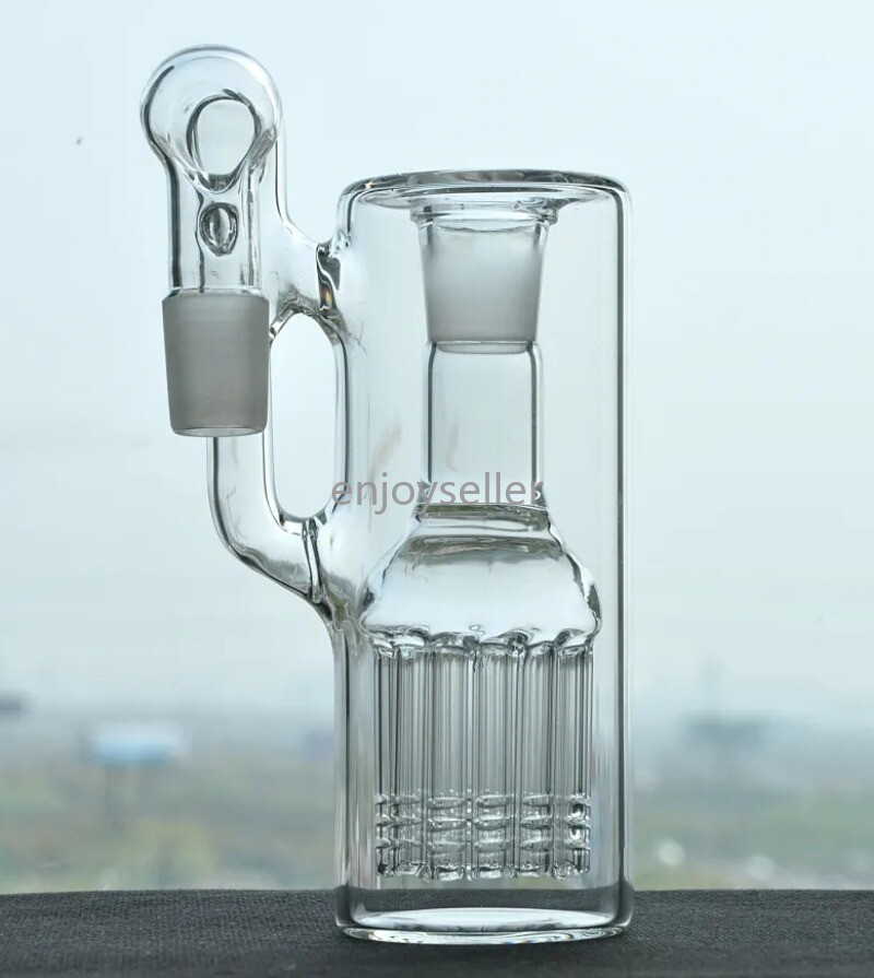 ash catcher 18MM Multiple tree branches bong 90 degrees glass recycle rig thick