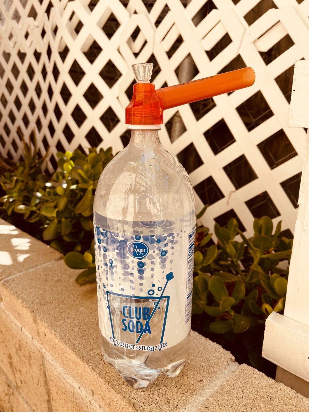 [3Packs Orange] Screw-on Water Bottle Converter Glass Bong Hookah