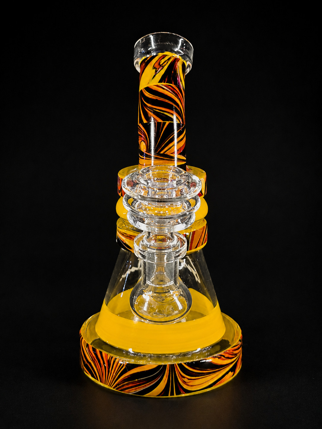 7&Prime; Glass Water Pipe Marble Accent Water Pipe Bong + Free Smell Proof Tube