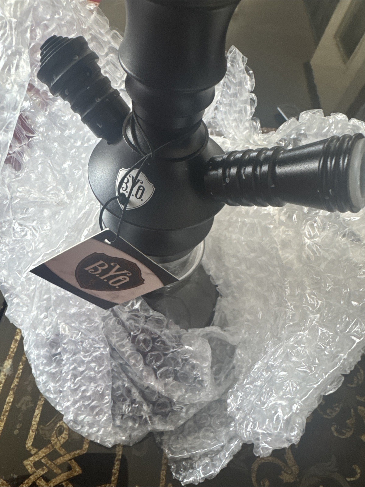 Brand New Complete Hookah Set – Never Used – Modern Matte Black Setup