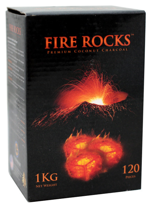 Fire Rocks Premium Coconut Charcoal – 120 Pieces (FireRocks120)