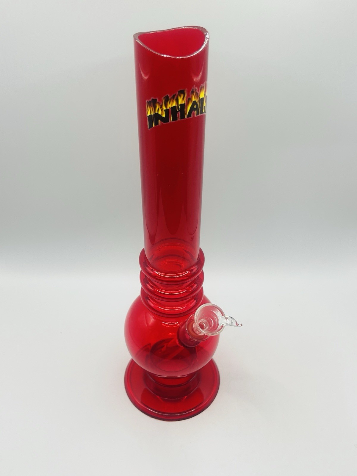 1.5×12&Prime; ACRYLIC WATER PIPE BUBBLE GLASS DOWNSTEM FLARED MOUTHPIECE MADE IN USA
