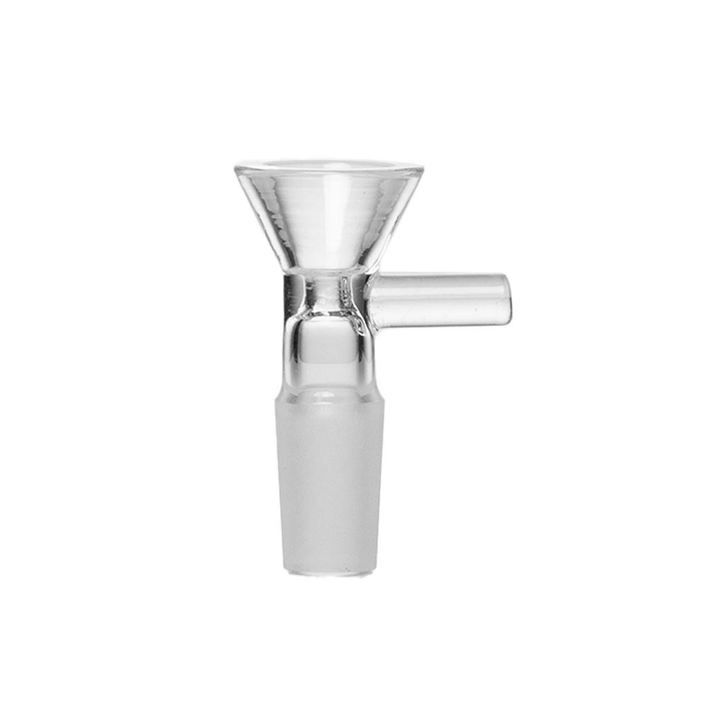 Human Grade 9&Prime; Ball Water Pipe CLEAR W GREEN ACCENTS Thick Borosilicate Glass