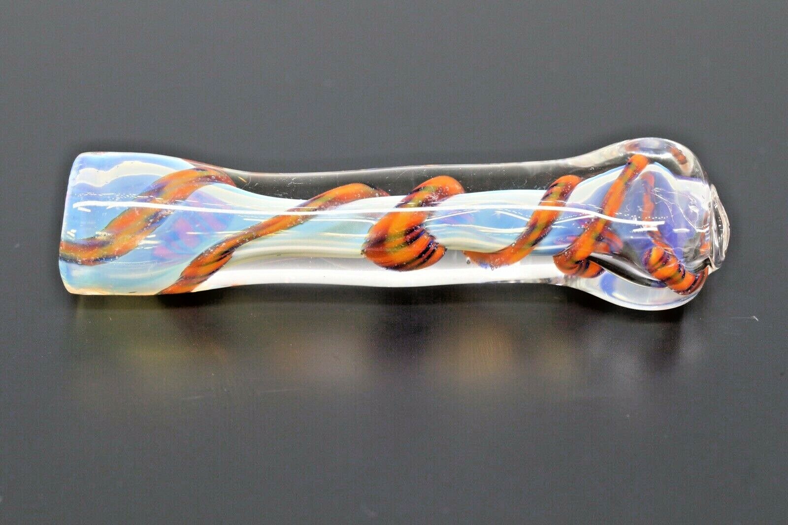 HEAVY HAND PIPE TOBACCO CHILLUM BOWL ART 1 USA 3” SMOKE BLOWN GLASS ONE HITTER