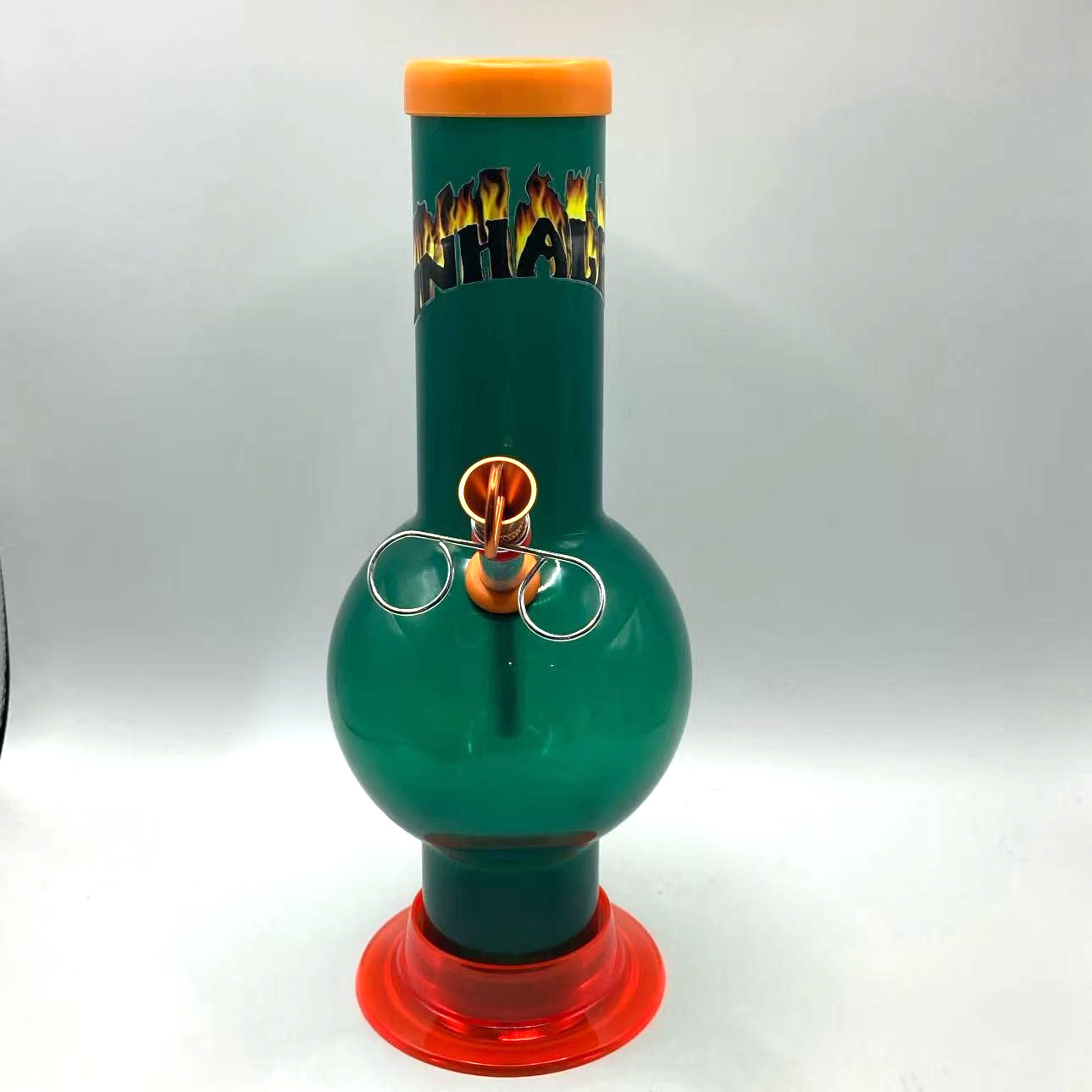 INHALE®️ 2×10&Prime; BUBBLE ACRYLIC HOOKAH WATER PIPE PULL STEM & POKER MADE IN USA