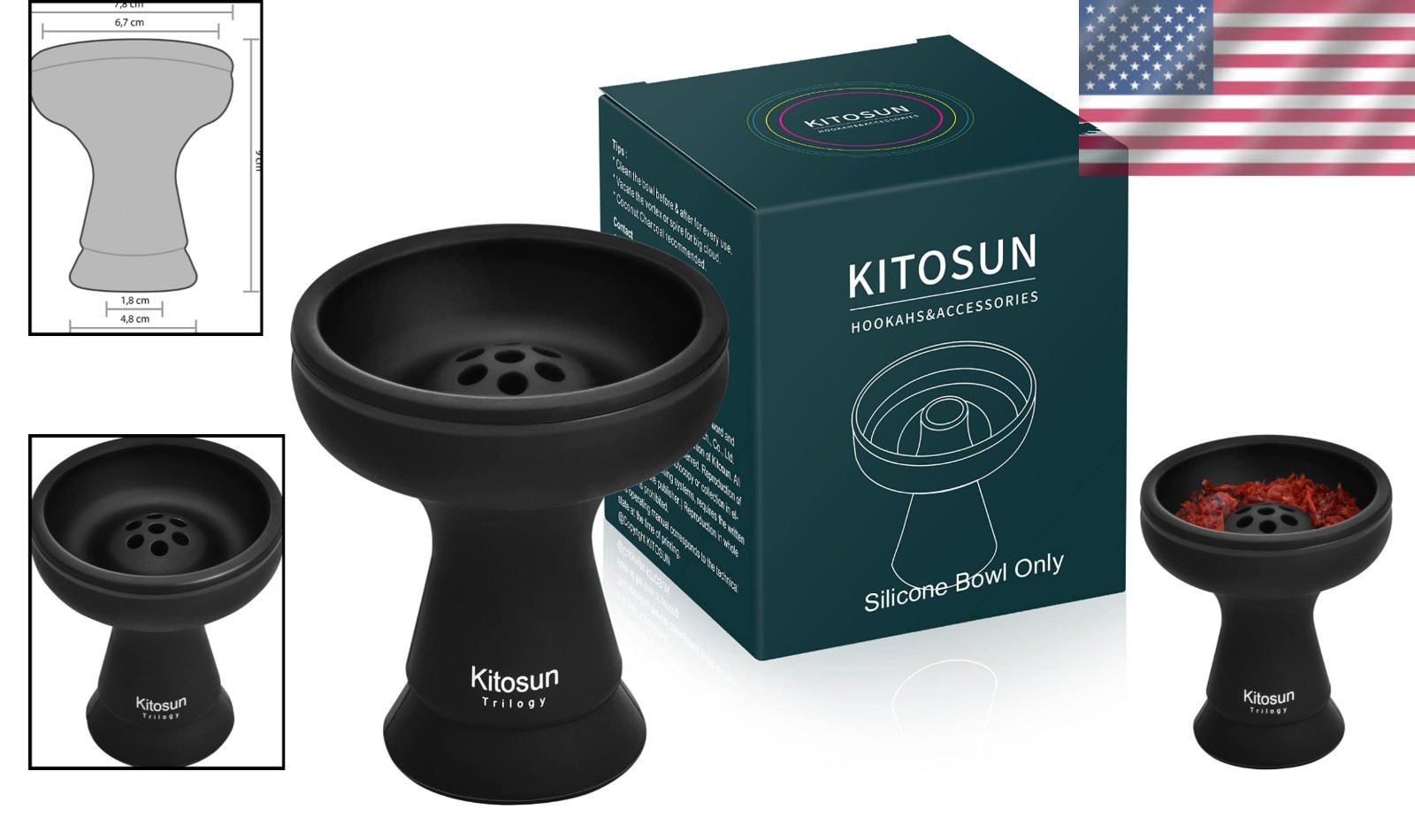 Silicone Phunnel Hookah Bowl – Durable, Fast Heating, Flavor Preserving