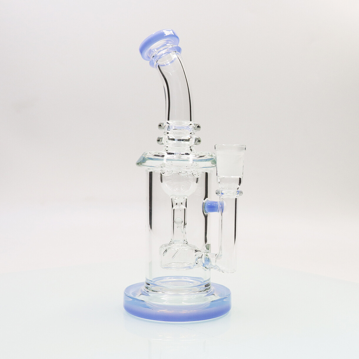 Handmade Hookah 9-inch Thick Glass Smoking Waterpipe Perc Bong Female joint 14mm