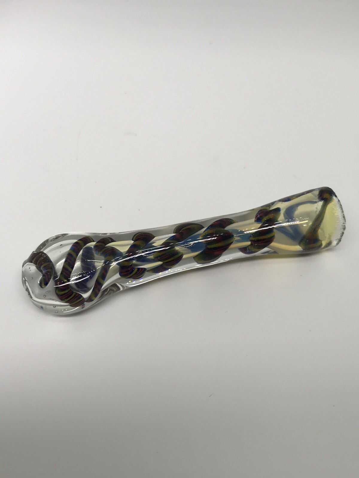 BLOWN GLASS HEAVY HAND ART PIPE BOWL SMOKING 3.5” CHILLUM USA TOBACCO ONE HITTER