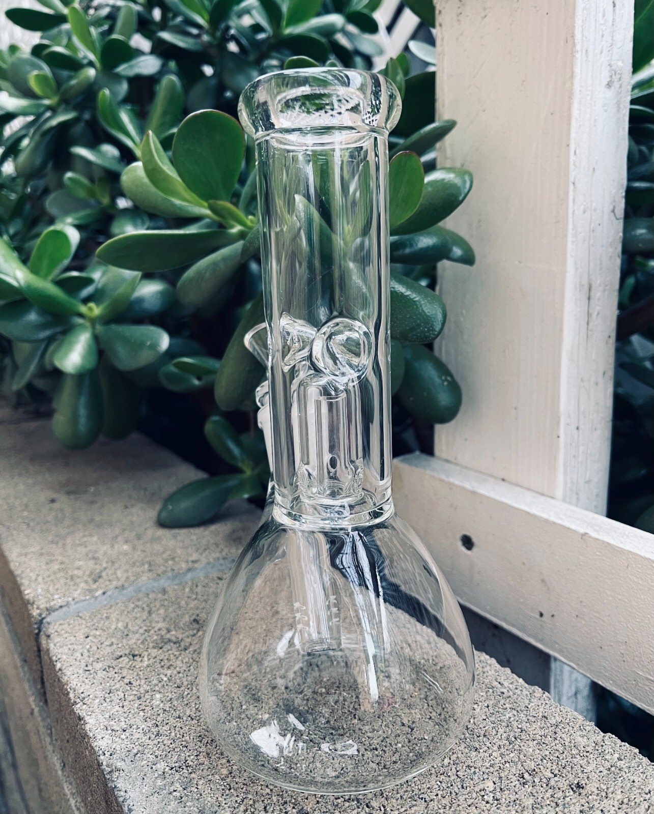 Premium 8inch Thick Clear Glass Hookah Water Pipe Bong with 14mm Bowl