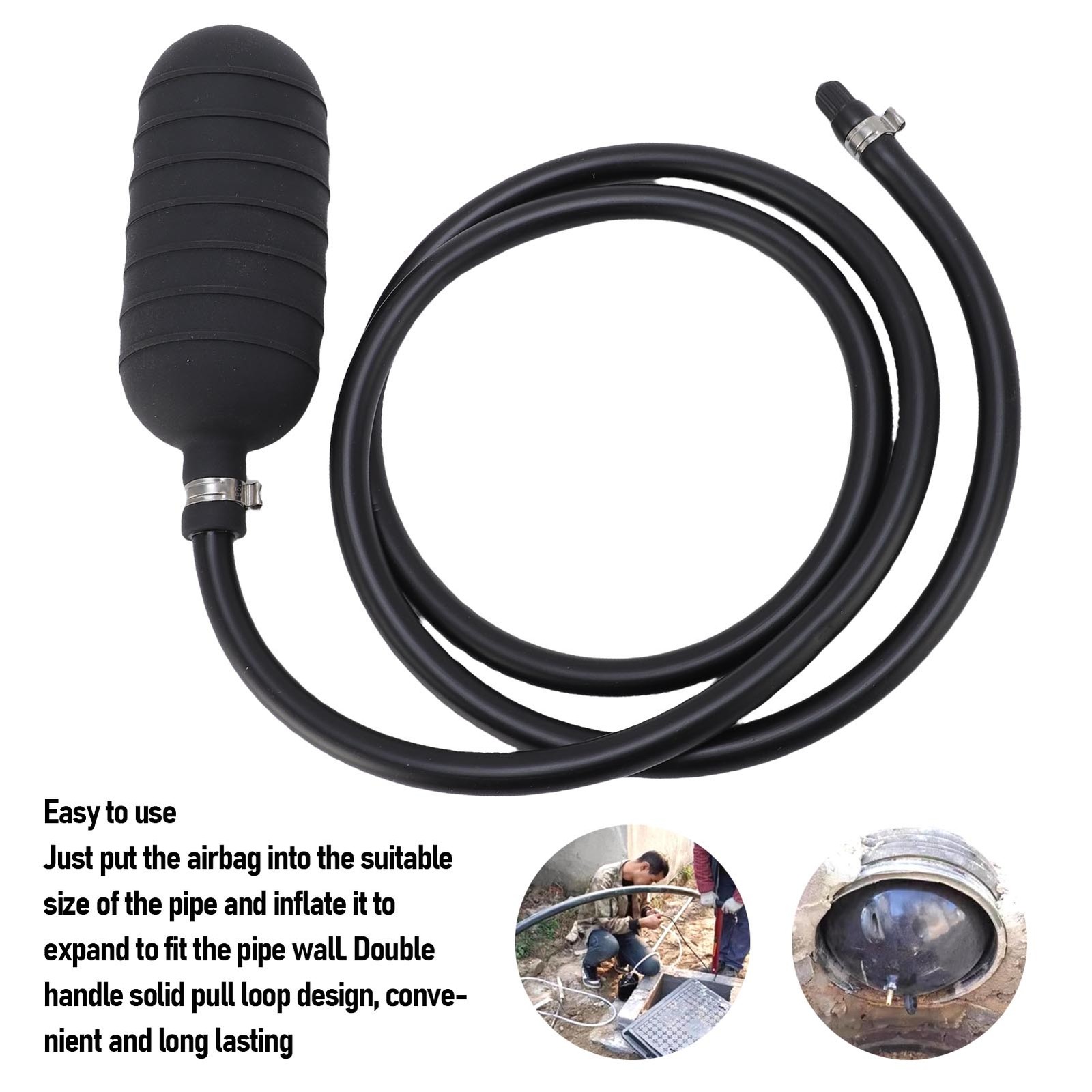 70mm Water Shut Off Airbag PVC Inflatable Pipe Plug Closed Water Test Airbagˇ
