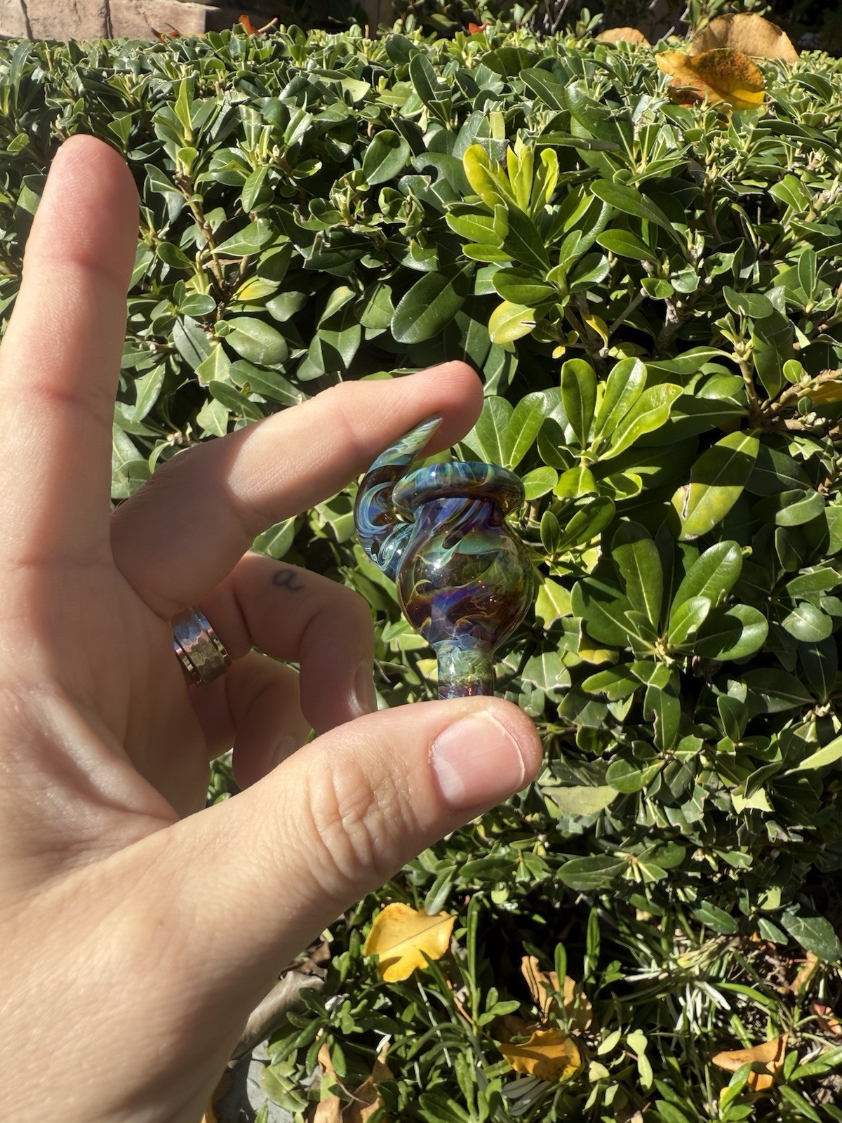 2K Glassworks Heady USA Made Water Pipe 7 Inch Hand Blown Set