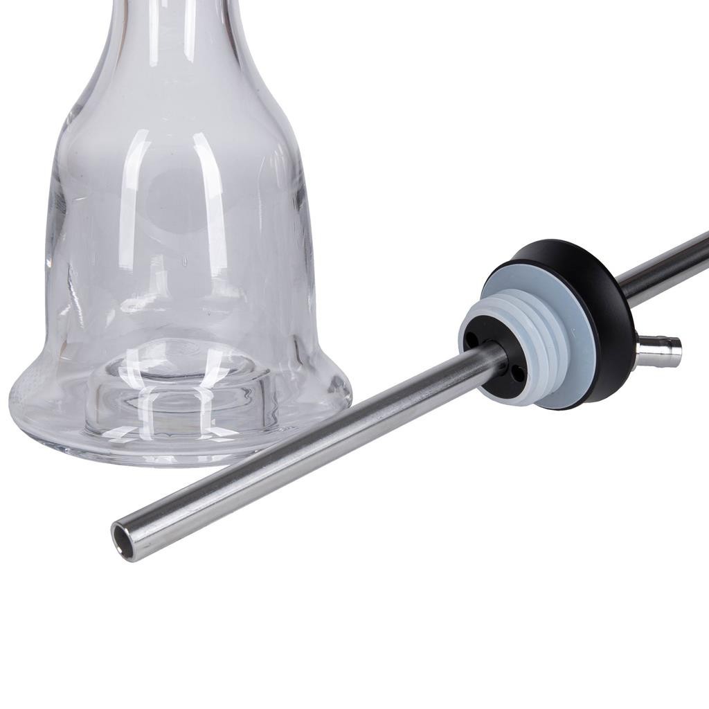 Amy Deluxe German Hookah Shisha Set, Unio 004.01 (Silver-brown)