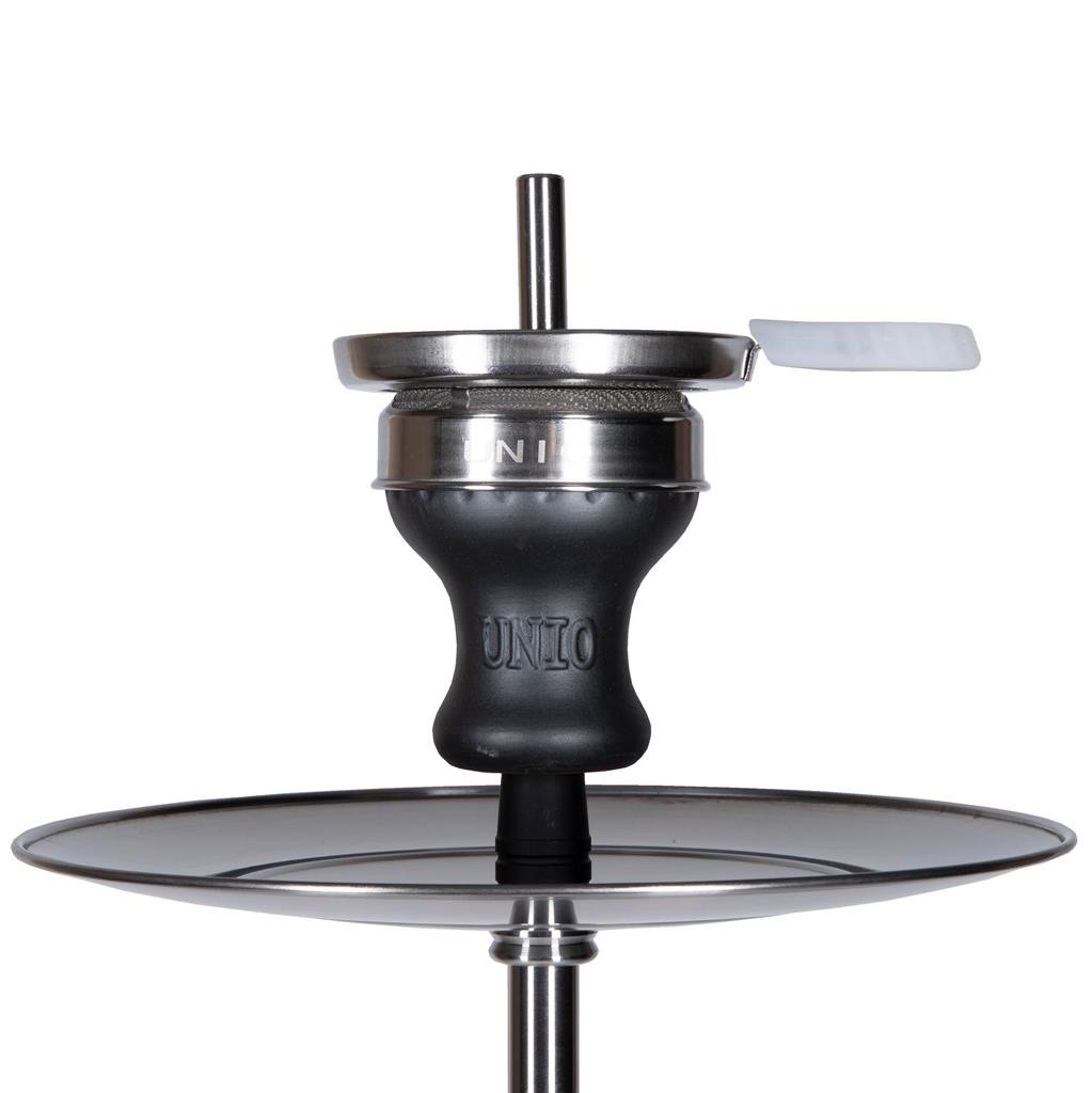 Amy Deluxe German Hookah Shisha Set, Unio 004.01 (Silver-brown)