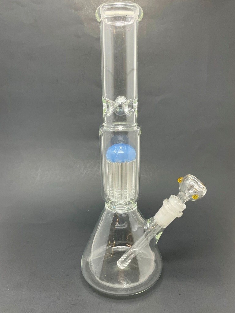 12&Prime; Hookah Water Pipe Tree Percolator Beaker Bong w/ Ice Catcher