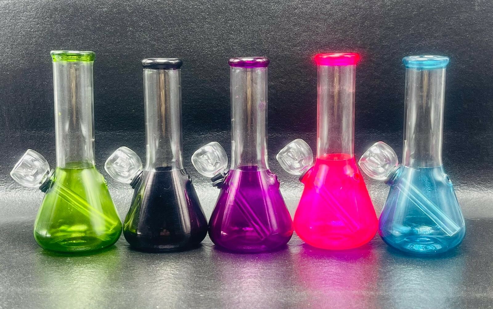 5&Prime; GLASS Tobacco Mini Hookah Water Pipe Bong FREE SCREENS!