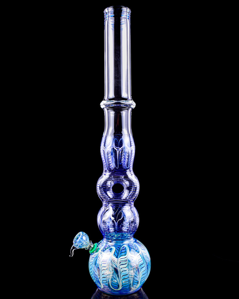 20&Prime; Inch Grand Lux TALL Bong Fumed DONUT Glass Water Pipe HOOKAH Bubbler *USA*