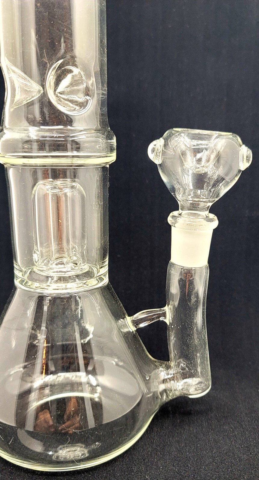 8&Prime; CLEAR Tobacco Hookah Water Pipe Bong Glass! + FREE SCREENS!