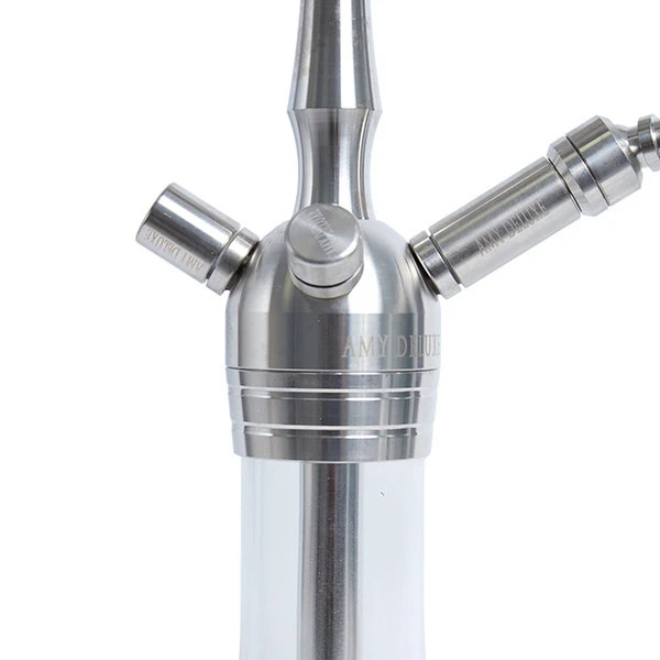 Hookah AMY Deluxe SS12 Stainless Steel Shisha 4 Color Variants Full Set Кальян