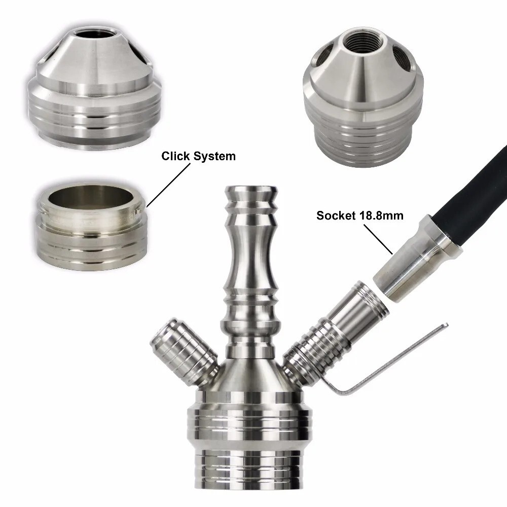 24 » Aluminum B.Y.O Hookah with Click Technology