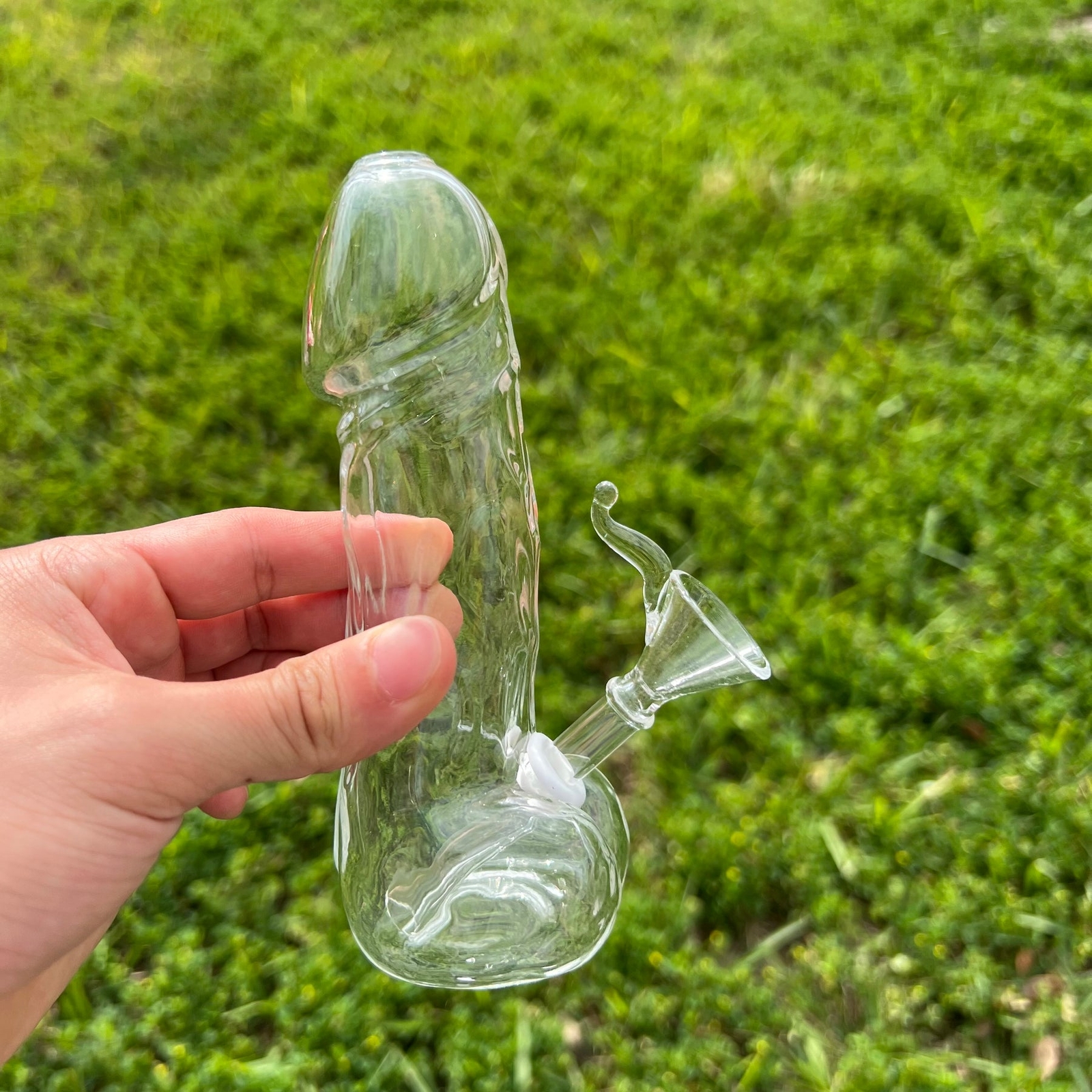Fun Male Penis Dick Glass Pipe Glass Vase Bong Glass Smoking Water Pipes Hookahs