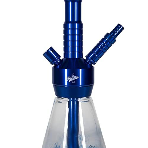Made in Germany Hookah Aluminum Brass Glass German Shisha 2 Hose Connection S…