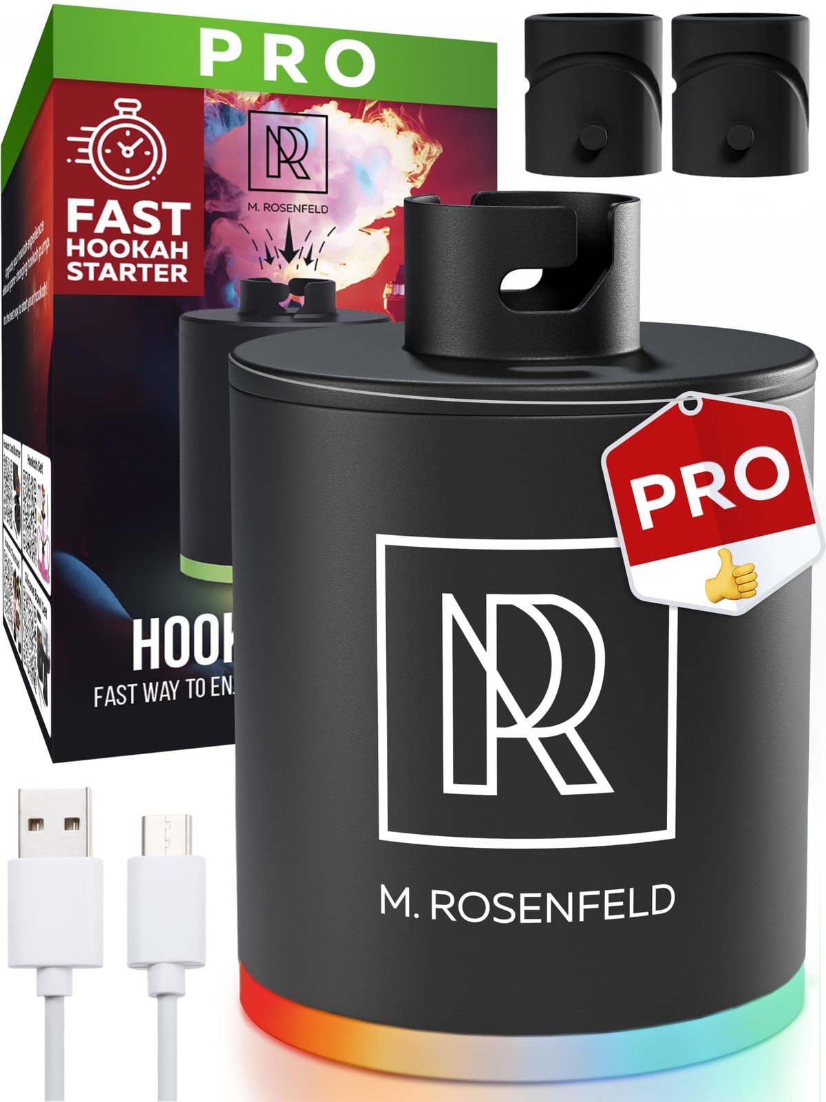 PRO Hookah Starter Pump – Hookah Pump Starter with 1300 mAh Rechargeable