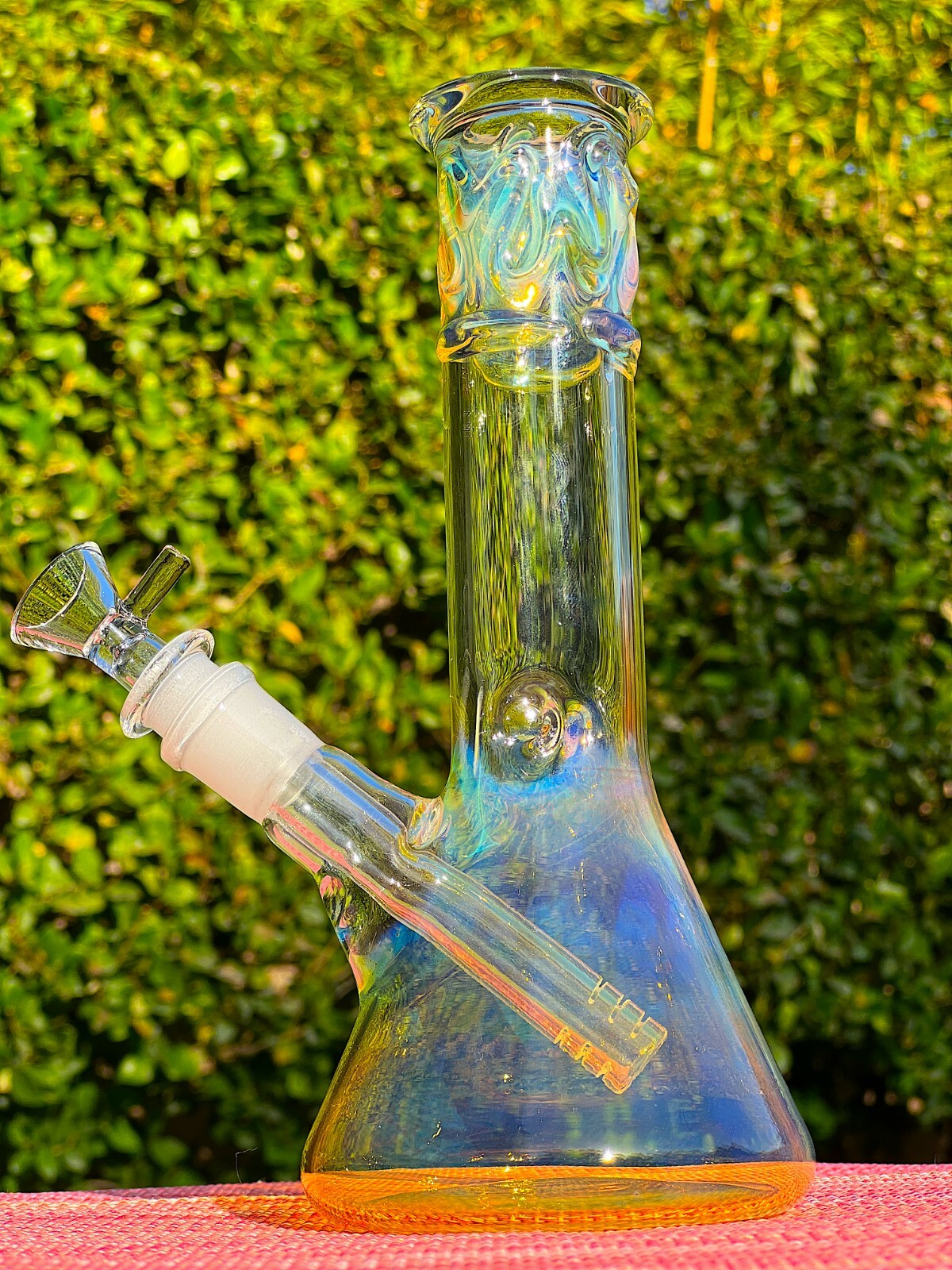10&Prime; Glass Beaker Bong Water Pipe Fumed Hookah Free Shipping