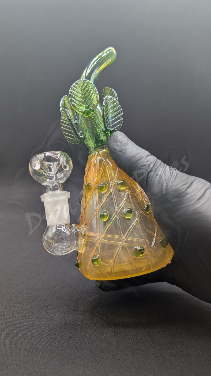 7.5&Prime; Inch Glass Hookah Water Pipe Bong Pineapple