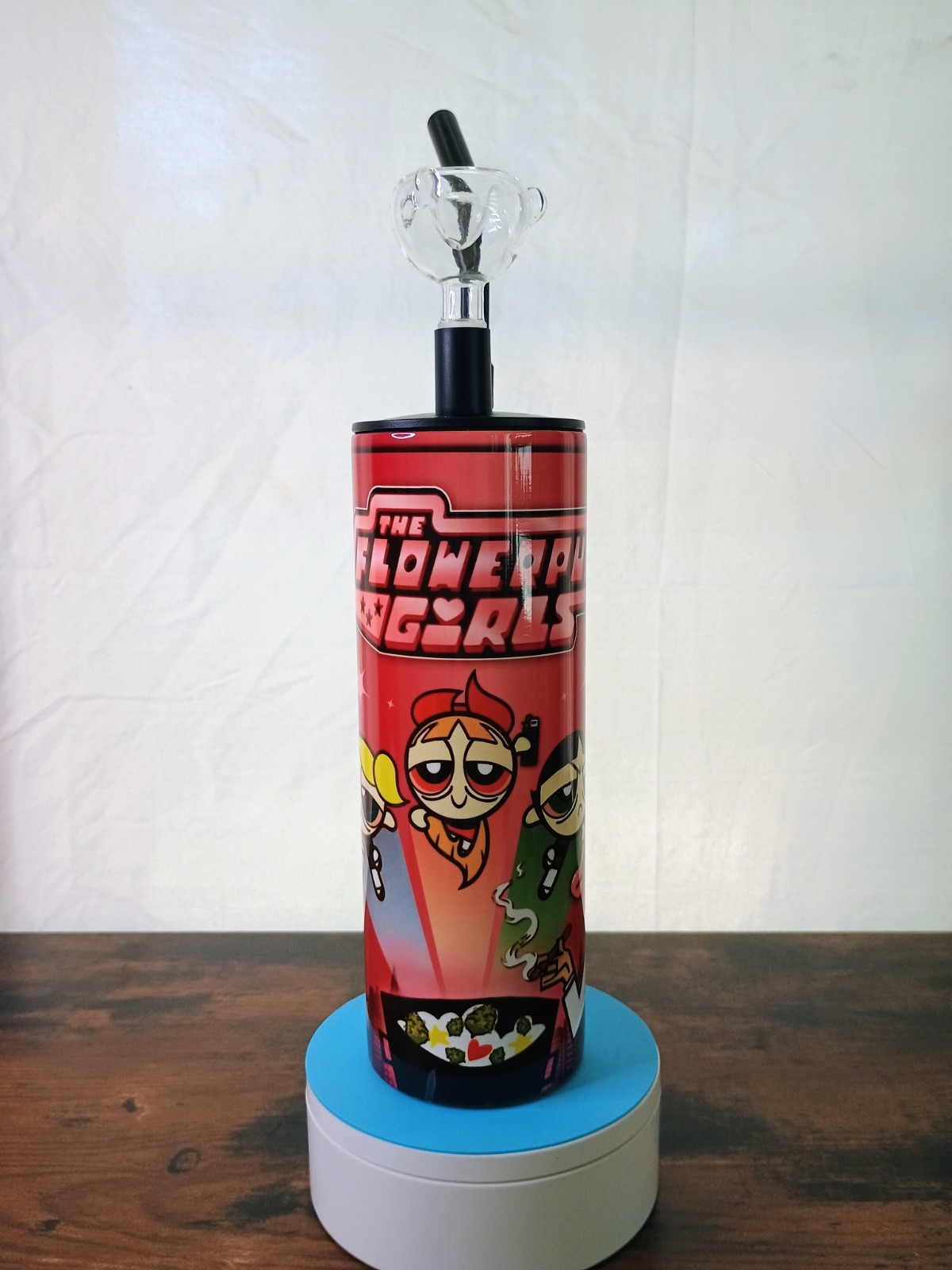 Flower Puff Girls 20oz Hookah Tumbler