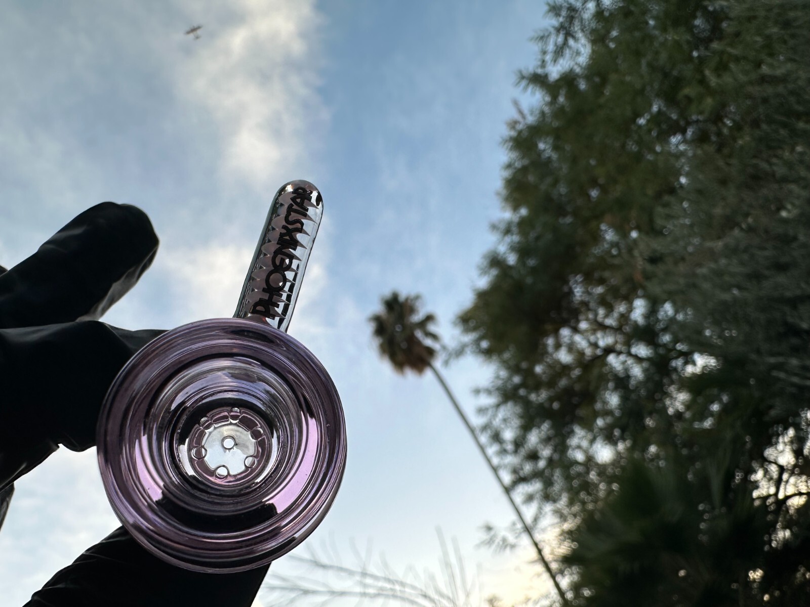 Phoenix ⭐ 14mm Thick Glass Bowl Transparent Pink Honeycomb Screen ✨🌟 🎆💥🚀