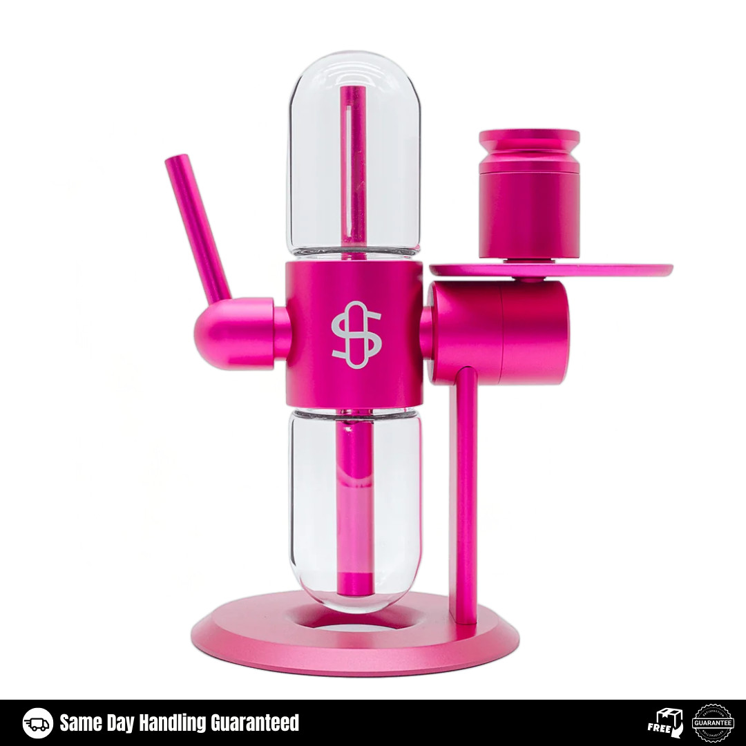 Stundenglass Glass Gravity Hookah Bong Gravity infuser – Pink