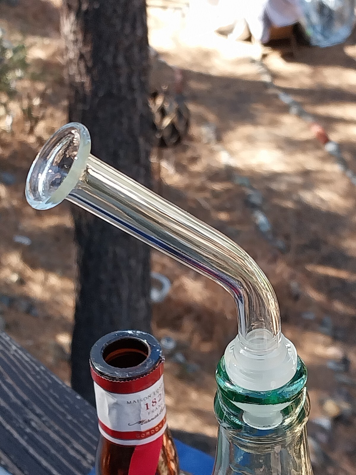 14mm Male Glass Mouthpiece With Matching Female Adapter Bong Bubbler Glass