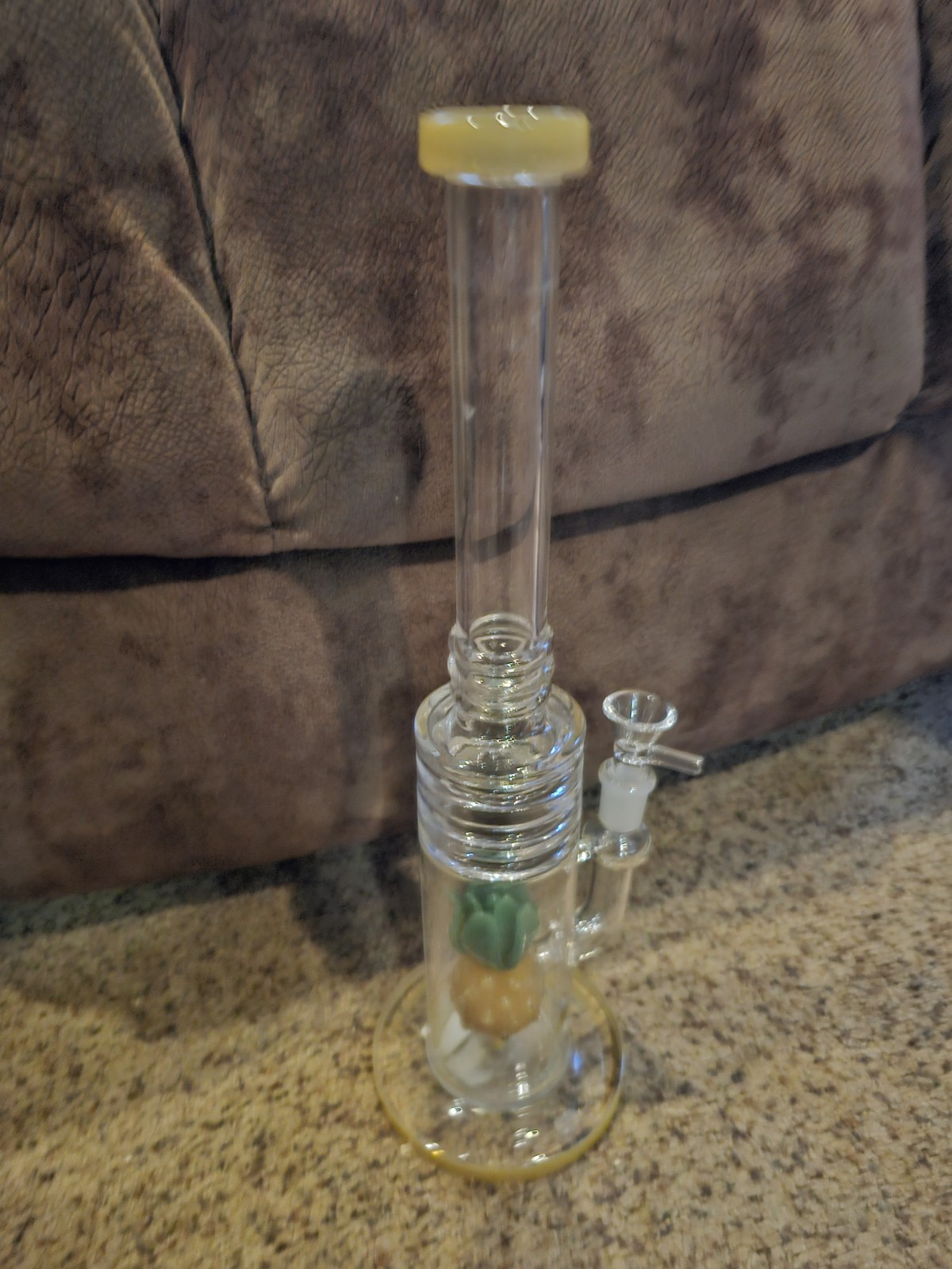 14 Inch Pineapple Glass Bong Collectors Waterpipe For Tobacco 14mm Bowl