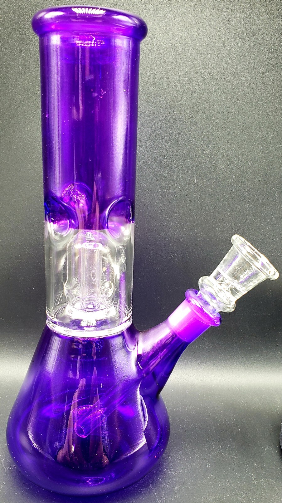8&Prime; PURPLE Tobacco Hookah Water Pipe Bong Glass! + FREE SCREENS!