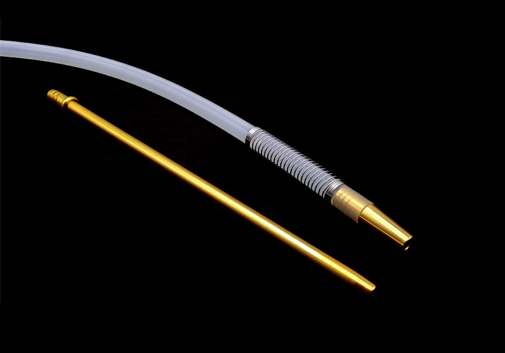 Golden Handle&Silicone Hose With Spring For Shisha Hookah Narguile Accessories