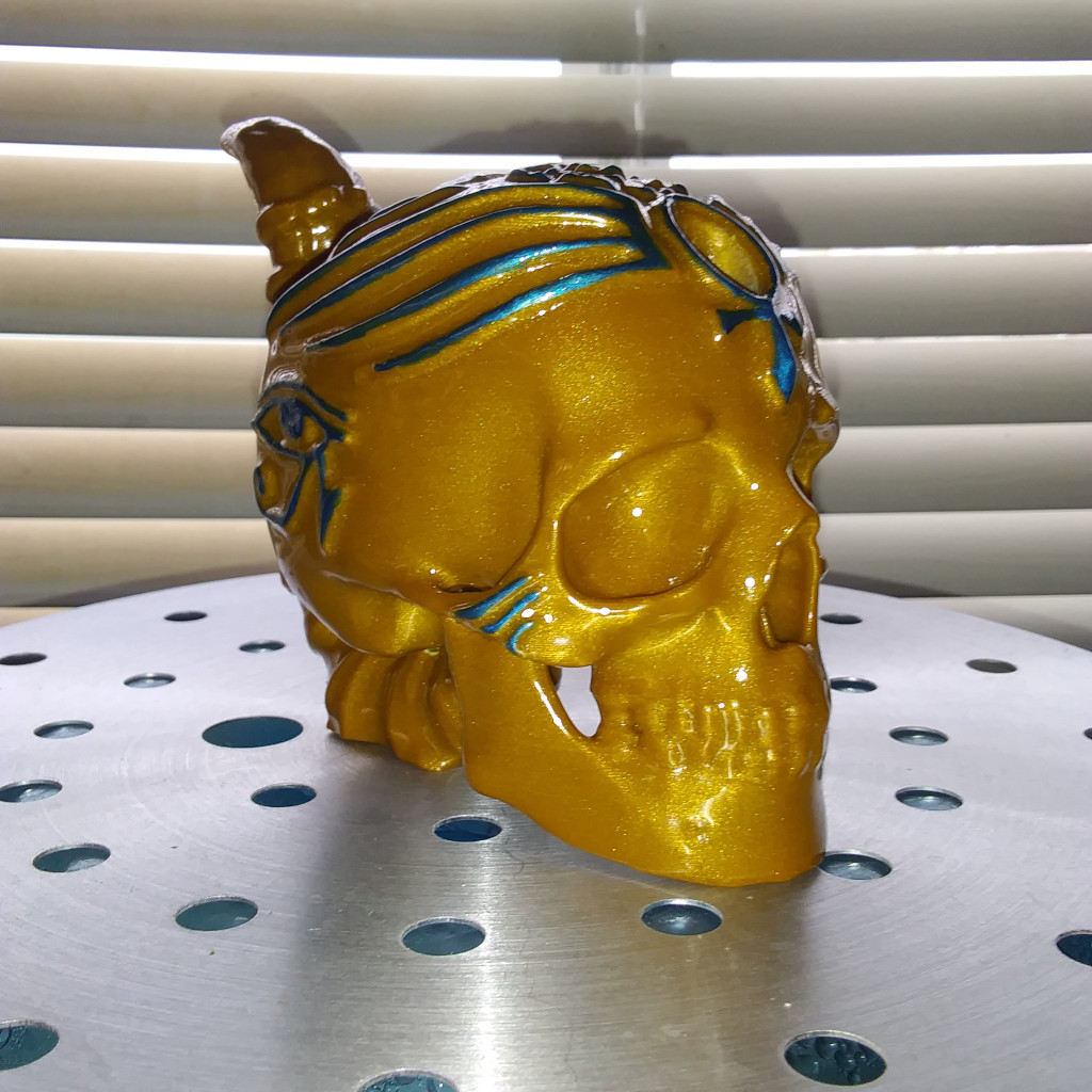 The Pharaoh Skull Bong Bubbler Water Pipe
