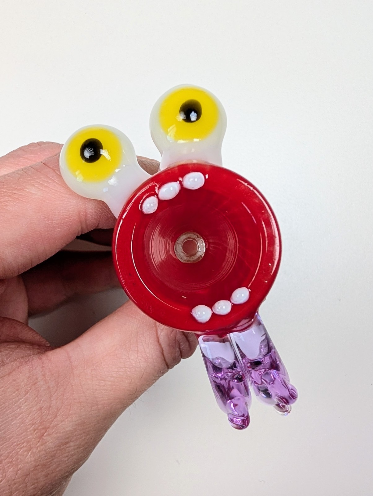 14mm Cherry Cosmic Goop Premium Quality Glass Bowl Slide Bong Water Pipe Hookah