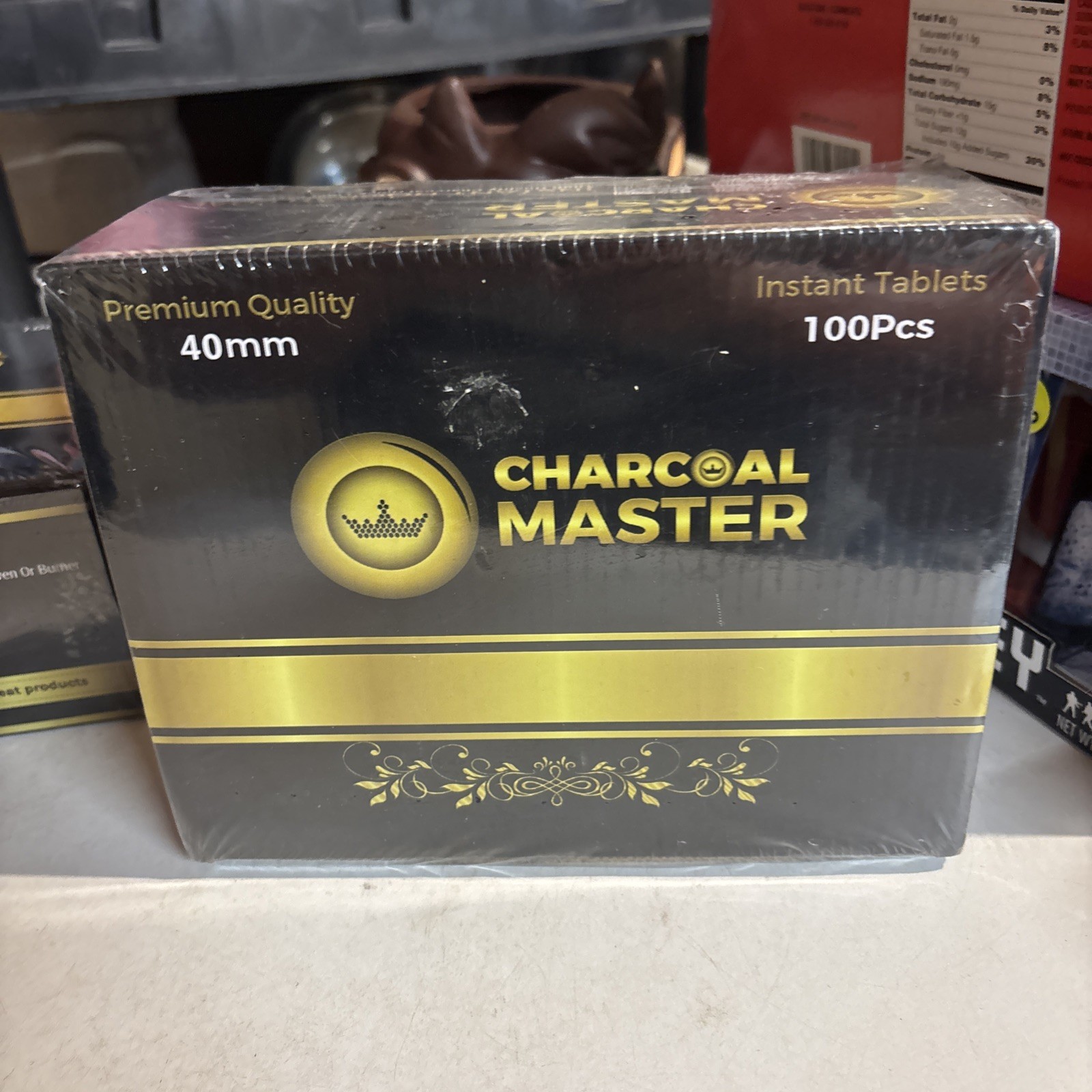 100 PCS Premium Charcoal Master Quick Lighting Hookah Charcoal 40MM Tablets New