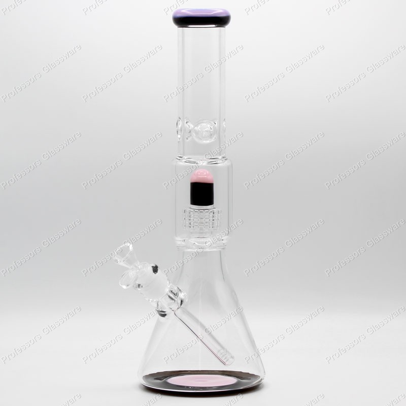 16&Prime; Glass Bong w/ UFO Perc & Ice Catcher – Water Pipe, EXTRA THICK PREMIUM GLASS