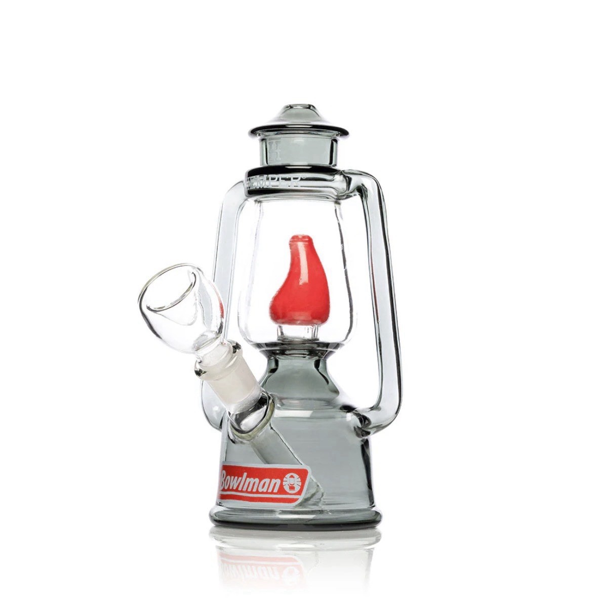 Hemper Bowlman Lantern Water Pipe 6.75&Prime; Glass Bubbler 14mm Bowl Camping Gift